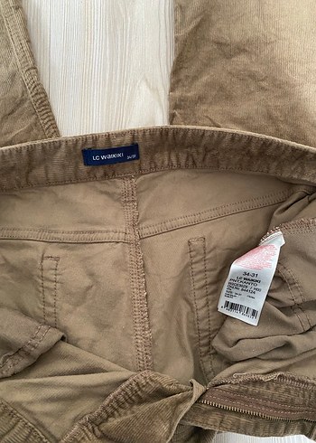 Bej Keten Erkek Pantolon - Görsel 3