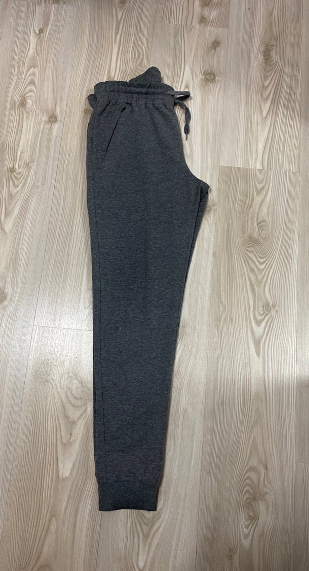 Gri Unisex Fermuarlı Eşofman Altı - Görsel 3