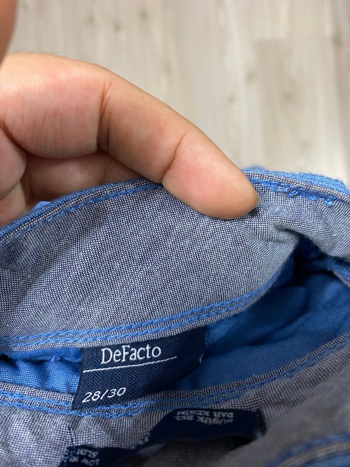 Erkek Mavi Regular Fit Denim Pantolon - Görsel 4