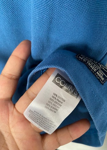 Erkek Mavi Kısa Kollu Polo Tişört - Görsel 4