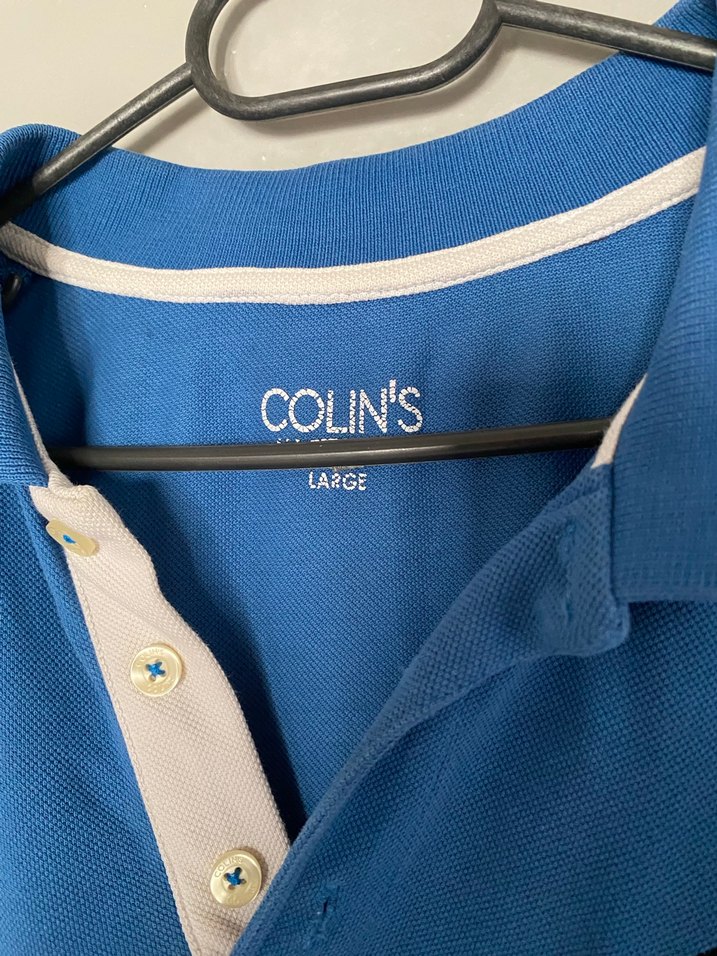 Erkek Mavi Kısa Kollu Polo Tişört - Görsel 3