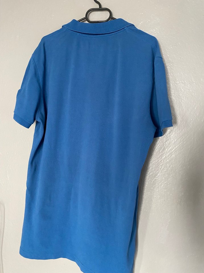 Erkek Mavi Kısa Kollu Polo Tişört - Görsel 2