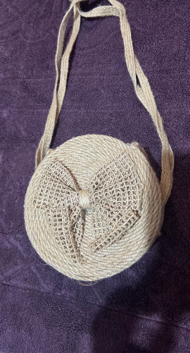 Bej Nakışlı Bohem Örgü Kadın Çapraz Çanta - Görsel 2