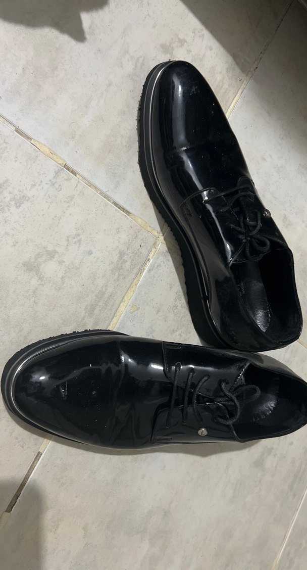 Erkek Parlak Siyah Klasik Ofis Ayakkabısı - Görsel 3