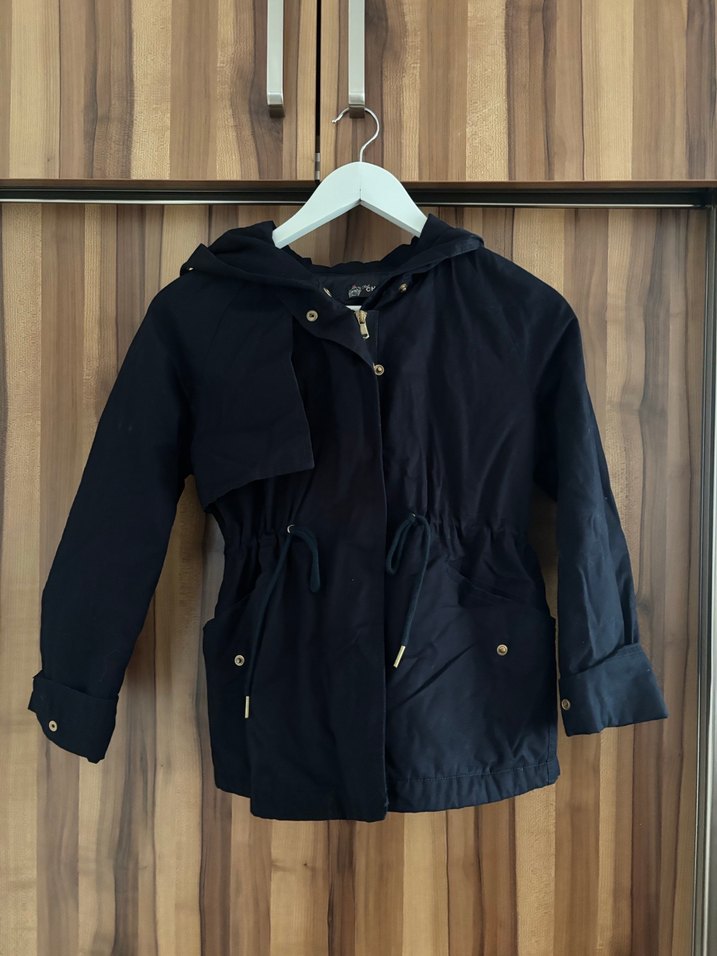 Lacivert büzgülü Kadın Ceket - Görsel 2