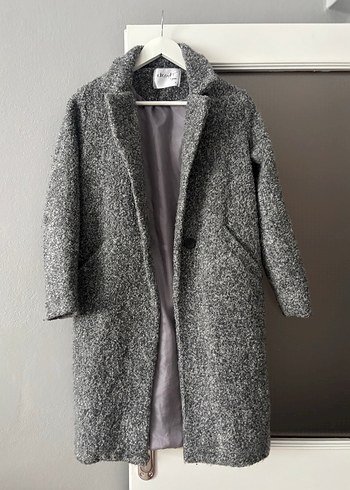 Gri  Kadın Kaban - Görsel 2