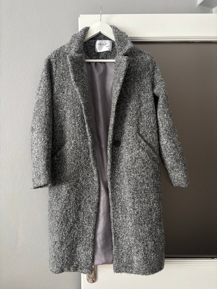 Gri  Kadın Kaban - Görsel 2