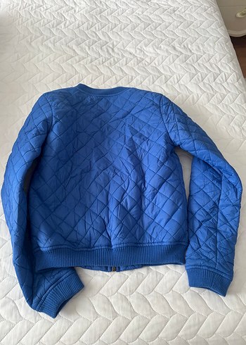 Mavi Fermuarlı Kadın Ceket - Görsel 3