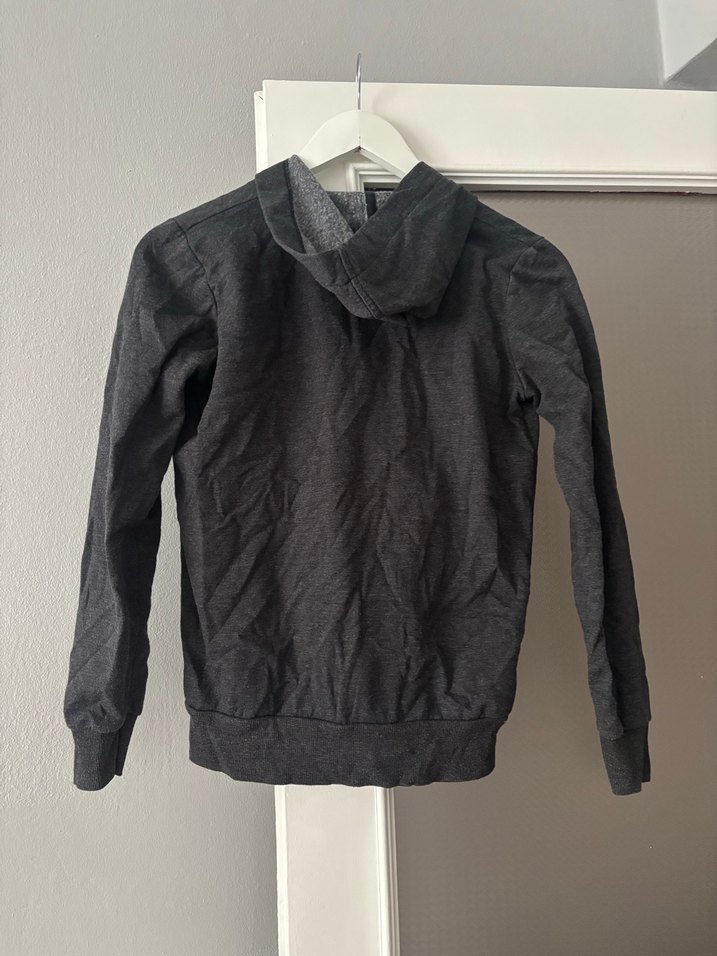 Gri Fermuarlı Sweatshirt - Görsel 2