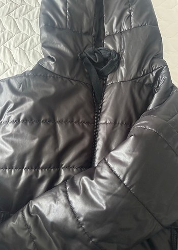 Siyah Kadın Mont - Görsel 4