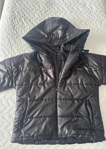 Siyah Kadın Mont - Görsel 2