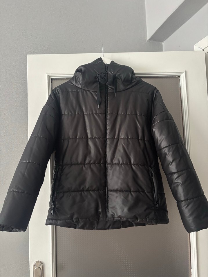 Siyah  Kadın Mont - Görsel 5