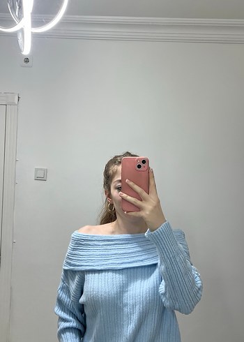 Mavi Madonna  Kadın Kazak - Görsel 2