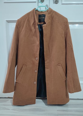 Düğmeli Kahverengi Erkek Kaban - Görsel 3