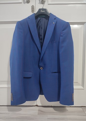 Mavi Modern Klasik Erkek Takım Ceket - Görsel 2