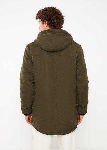 LCW Casual Kapüşonlu Basic Erkek Parka - Görsel 2