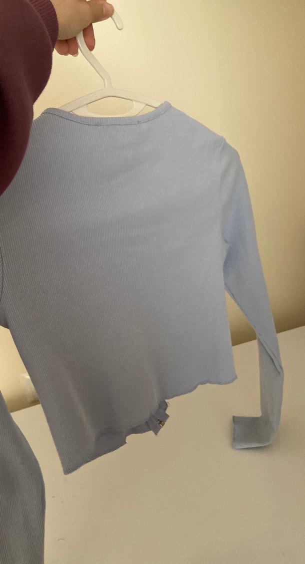 Fermuarlı Gri Mini Kadın Ceket - Görsel 2