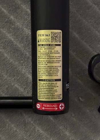 SR SUNTOUR 32mm 120 travel bisiklet maşası - Görsel 3