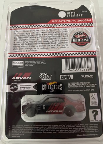 Hot Wheels Rlc 1972 Skyline H/T 2000GT-R - Görsel 2