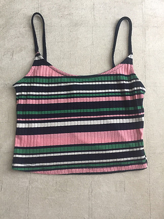 Renkli crop top