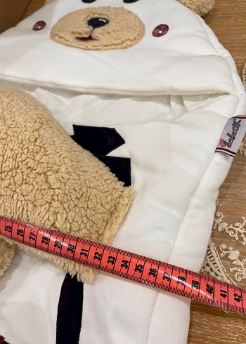 Kahverengi Ayıcık Desenli Çocuk Uyku Tulumu,Taşıma Yuvası - Görsel 7