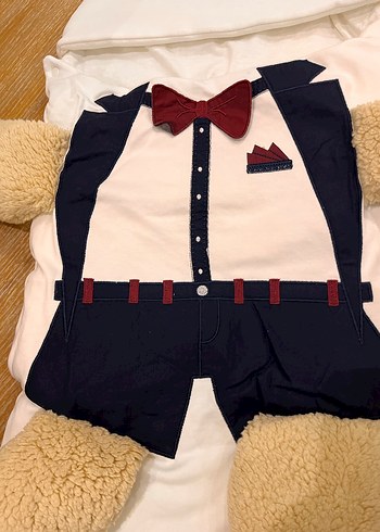 Kahverengi Ayıcık Desenli Çocuk Uyku Tulumu,Taşıma Yuvası - Görsel 5