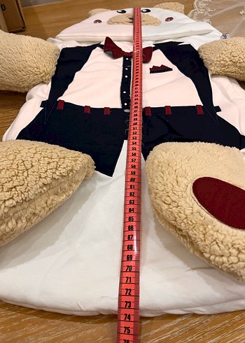 Kahverengi Ayıcık Desenli Çocuk Uyku Tulumu,Taşıma Yuvası - Görsel 6