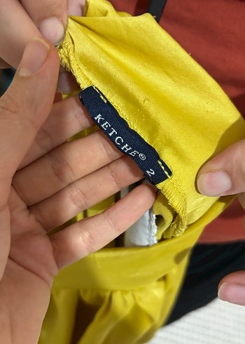 Sarı Uzun Kollu Bohem Kadın Elbise - Görsel 4