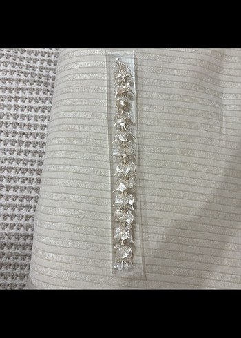 Beyaz Boncuklu Bohem Saç Aksesuarı - Görsel 4