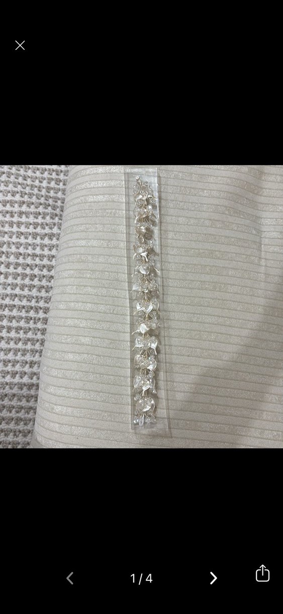 Beyaz Boncuklu Bohem Saç Aksesuarı - Görsel 4