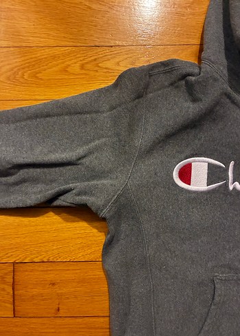 Champion Gri Kapüşonlu reverse weaved Unisex Sweatshirt - Görsel 6