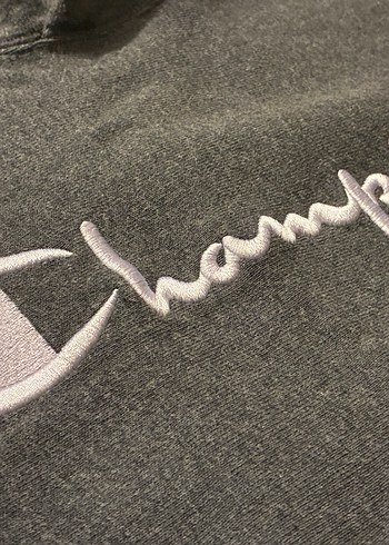 Champion Gri Kapüşonlu reverse weaved Unisex Sweatshirt - Görsel 3