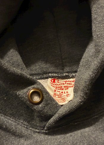 Champion Gri Kapüşonlu reverse weaved Unisex Sweatshirt - Görsel 5