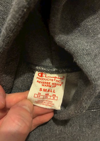 Champion Gri Kapüşonlu reverse weaved Unisex Sweatshirt - Görsel 13