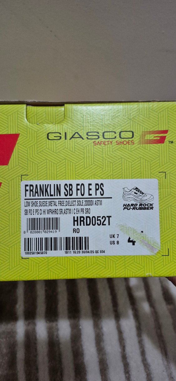 Giasco Franklin Elektrikci Ayakkabisi 41 Numara - Görsel 4