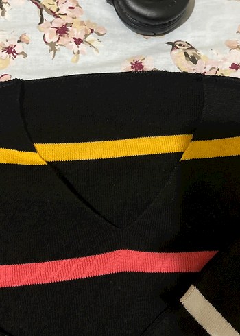 Çizgili Çok Renkli Erkek Atkı - Görsel 2