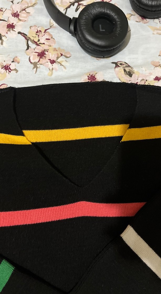 Çizgili Çok Renkli Erkek Atkı - Görsel 2