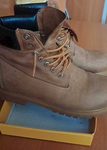 Timberland Kahverengi Deri Bagcikli Timberland Bot