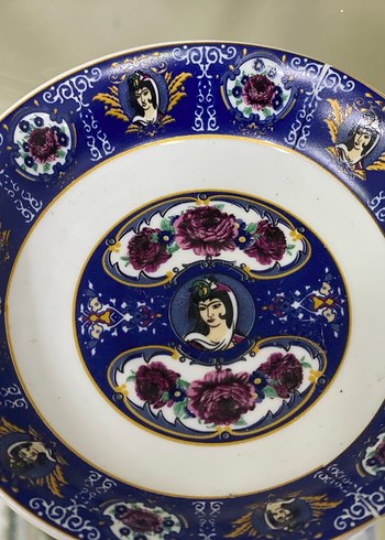 Mavi Desenli Dekoratif çay Tabak Seti - Görsel 2