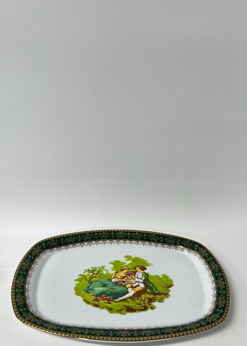 16.yüz yılarına ait İran yemek porselen takımı 37 parça porselen - Görsel 3