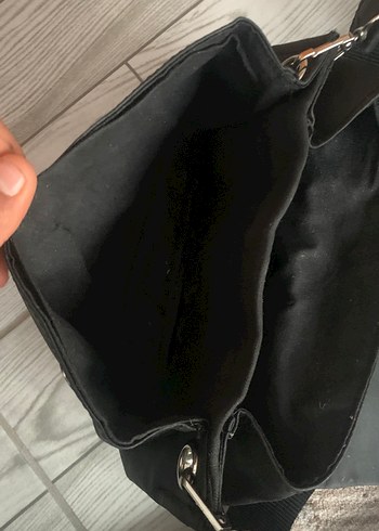 Siyah Minimalist Kadın Omuz Çantası - Görsel 3