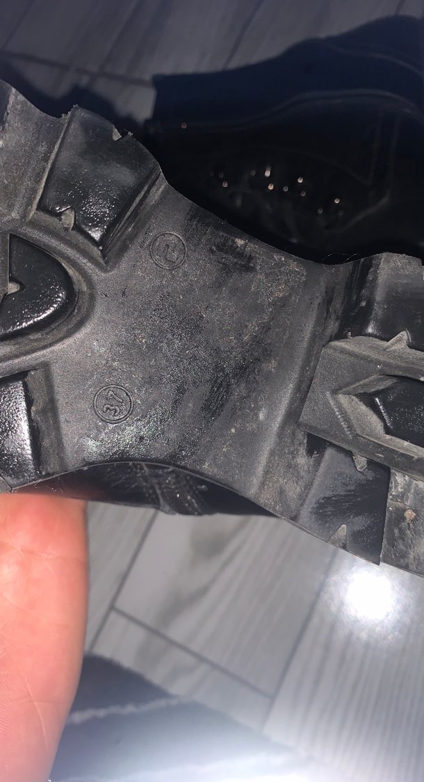 Kadın Siyah Deri Goth Botlar - Görsel 4