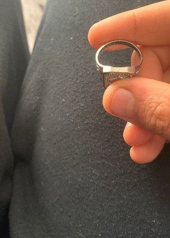 Vintage Gri Erkek Yüzük - Görsel 6