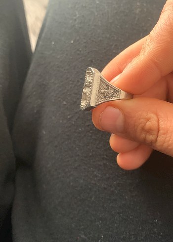 Vintage Gri Erkek Yüzük - Görsel 2