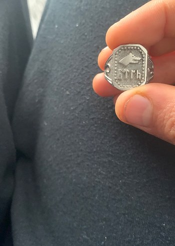 Vintage Gri Erkek Yüzük - Görsel 7