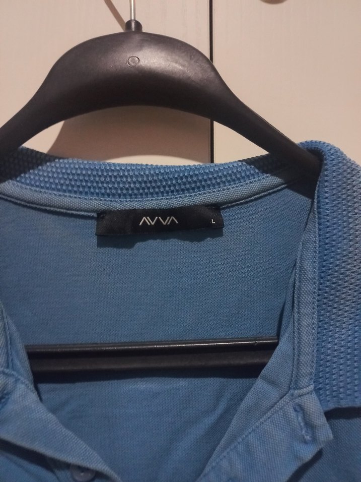 Erkek Mavi Denim Polo Tişört - Görsel 3