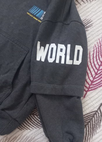 Kapüşonlu Gri Erkek Sweatshirt - Görsel 2