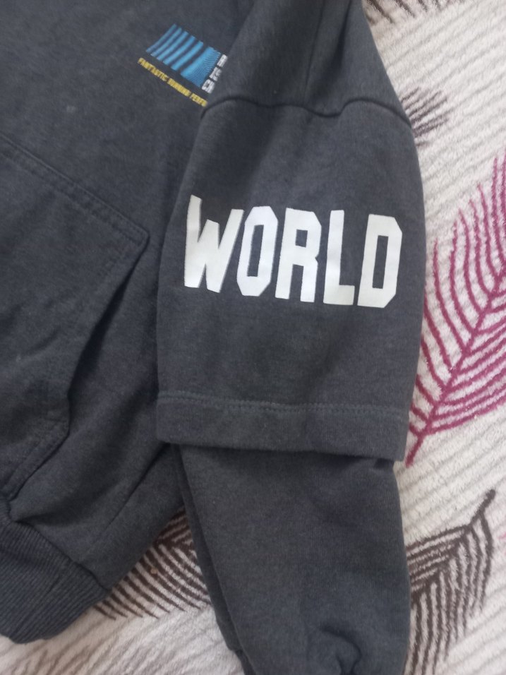 Kapüşonlu Gri Erkek Sweatshirt - Görsel 2