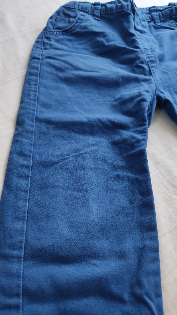 Erkek Çocuk Mavi Bol Kesim Denim Pantolon - Görsel 4