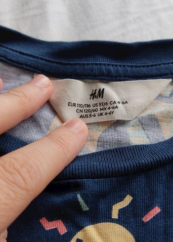 H&M Erkek Çocuk Çok Renkli Baskılı Kısa Kollu Tişört - Görsel 2